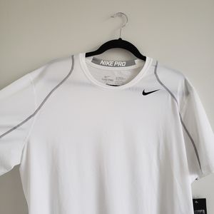Nike: NWT White Dri-fit Top (Size XL)
